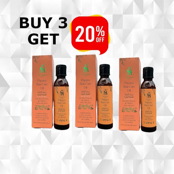 (20% OFF) 3 X MS papaya skin care oil 150ml